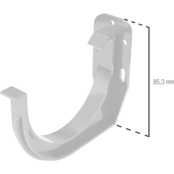 BRYZA PVC Uchwyt rynnowy 75 mm grafit