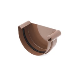 BRYZA PVC Koncovka pravá 75 mm hnědá