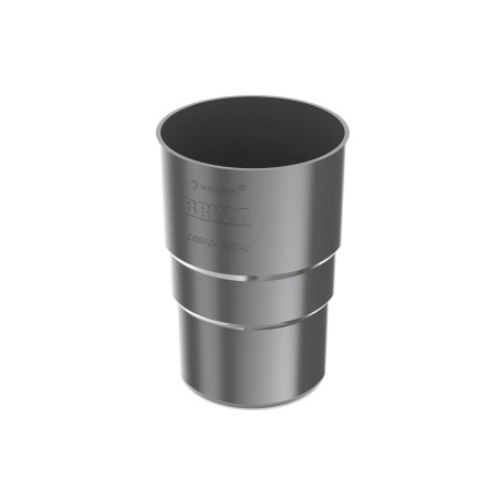 BRYZA PVC Złączka rury spustowej 63 mm czerń