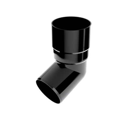 BRYZA PVC koleno 67,5°  63 mm černá (RAL 9005)